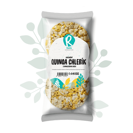 Kukuričný quinoa chlebík s himalájskou soľou